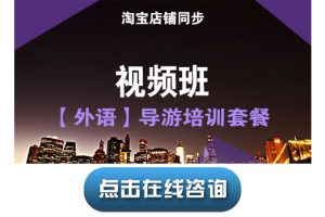 宝贝17【导游培训课程套餐SP2】视频班(英语)