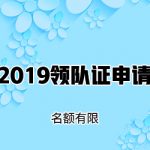 2019出境领队申请费用